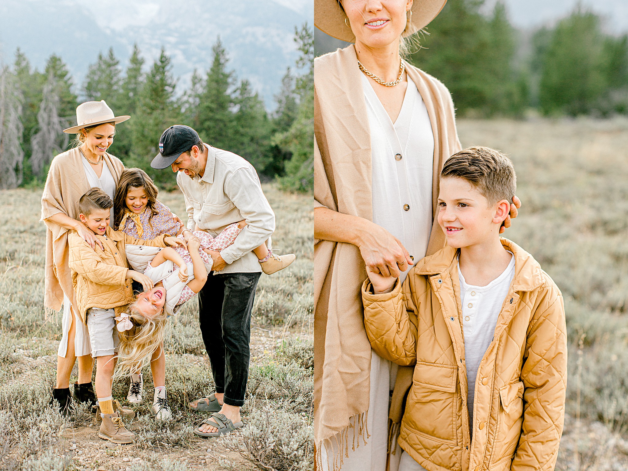 Family photography session in Grand Teton National Park 