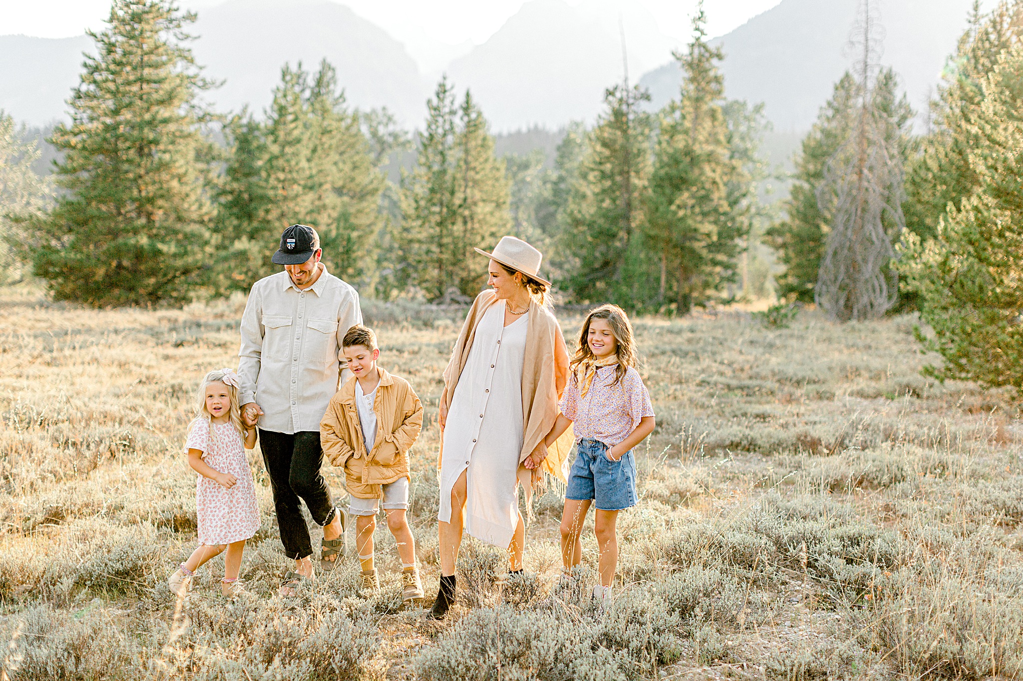 Family photography session in Grand Teton National Park 